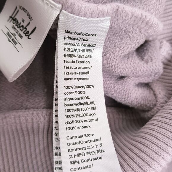 Herschel Sweatshirt Size S Pink Classic Crew Coastal Preppy Distress Collegiate - Picture 7 of 16